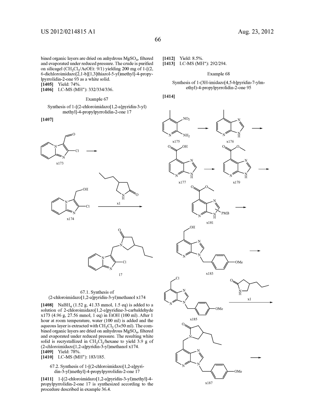 2-Oxo-1-Pyrrolidine Derivatives, Processes for Preparing Them and Their     Uses - diagram, schematic, and image 67