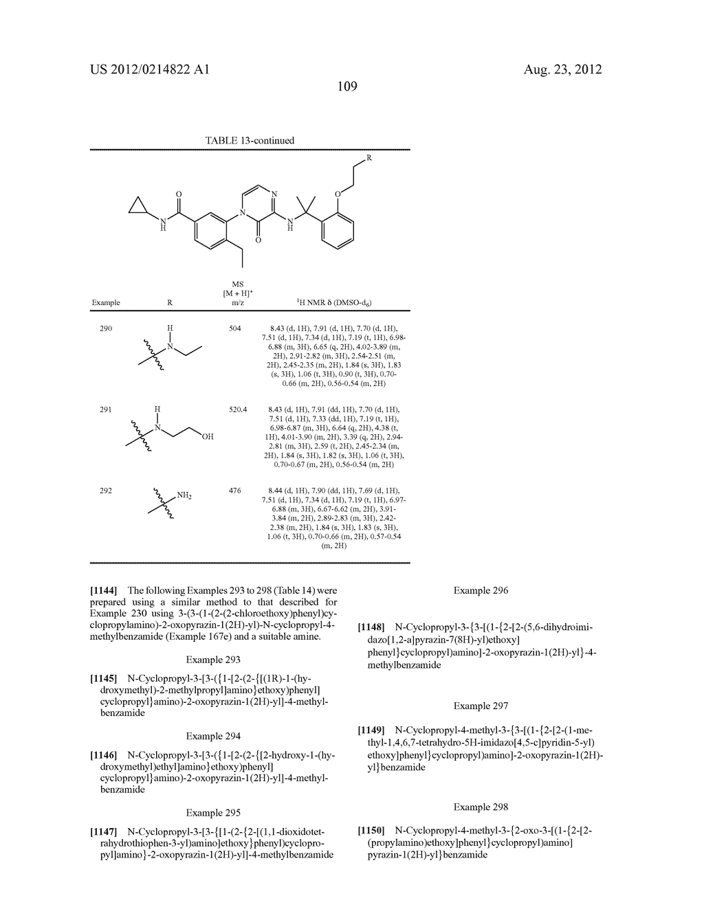 N-CYCLOPROPYL-3-FLUORO-5-[3-[[1-[2-[2-  [(2-HYDROXETHYL)AMINO]     ETHOXY]PHENYL] CYCLOPROPYL] AMINO]-2-OXO- 1     (2H)-PYRAZINYL]-4-METHYL-BENZAMIDE, OR PHARMACEUTICALLY ACCEPTABLE SALTS     THEREOF AND THEIR USES - diagram, schematic, and image 116