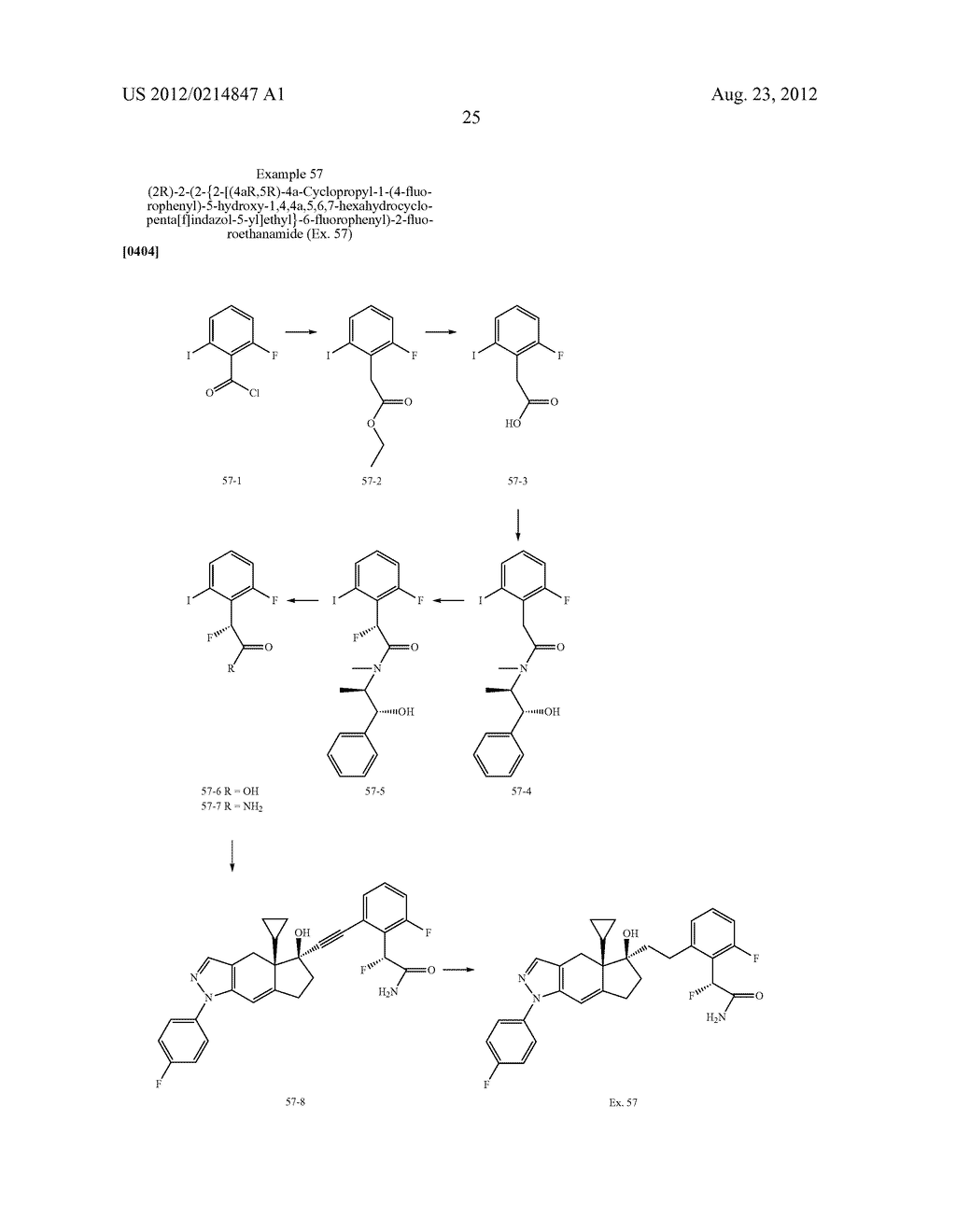 2-[1-PHENYL-5-HYDROXY-4a-SUBSTITUTED-HEXAHYDROCYCLOPENTA[F]INDAZOL-5-YL]ET-    HYL PHENYL DERIVATIVES AS GLUCOCORTICOID RECEPTOR LIGANDS - diagram, schematic, and image 26