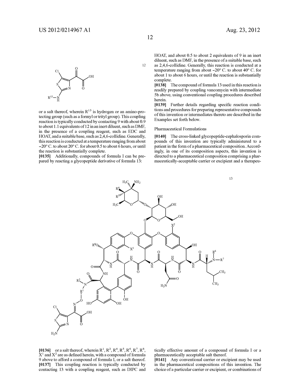 CROSS-LINKED GLYCOPEPTIDE-CEPHALOSPORIN ANTIBIOTICS - diagram, schematic, and image 13