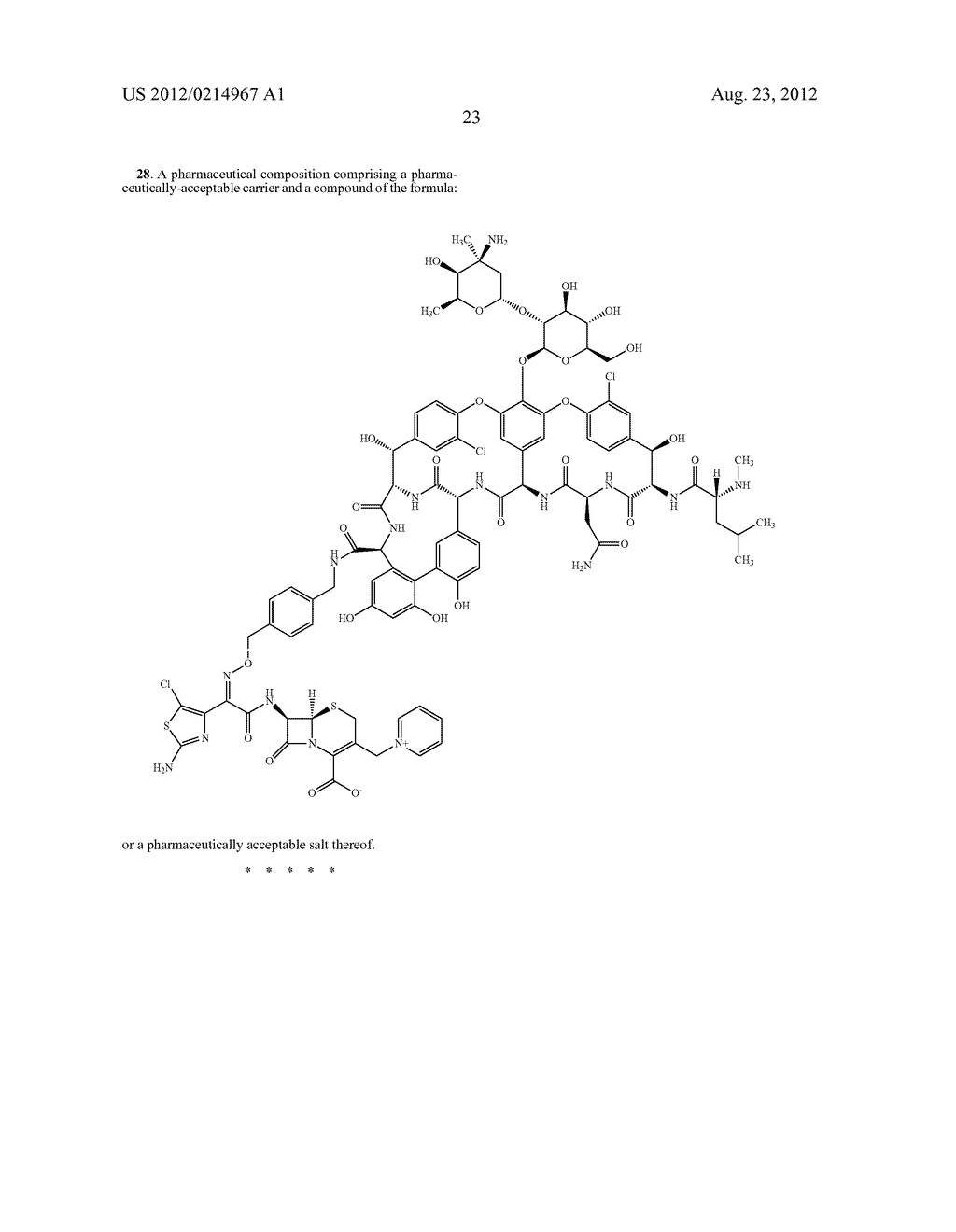 CROSS-LINKED GLYCOPEPTIDE-CEPHALOSPORIN ANTIBIOTICS - diagram, schematic, and image 24