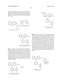 FOUR COORDINATED PLATINUM AND PALLADIUM COMPLEXES WITH GEOMETRICALLY     DISTORTED CHARGE TRANSFER STATE AND THEIR APPLICATIONS IN LIGHT EMITTING     DEVICES diagram and image