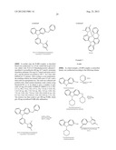 FOUR COORDINATED PLATINUM AND PALLADIUM COMPLEXES WITH GEOMETRICALLY     DISTORTED CHARGE TRANSFER STATE AND THEIR APPLICATIONS IN LIGHT EMITTING     DEVICES diagram and image