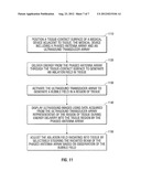 ENERGY-DELIVERY DEVICE INCLUDING ULTRASOUND TRANSDUCER ARRAY AND PHASED     ANTENNA ARRAY, AND METHODS OF ADJUSTING AN ABLATION FIELD RADIATING INTO     TISSUE USING SAME diagram and image