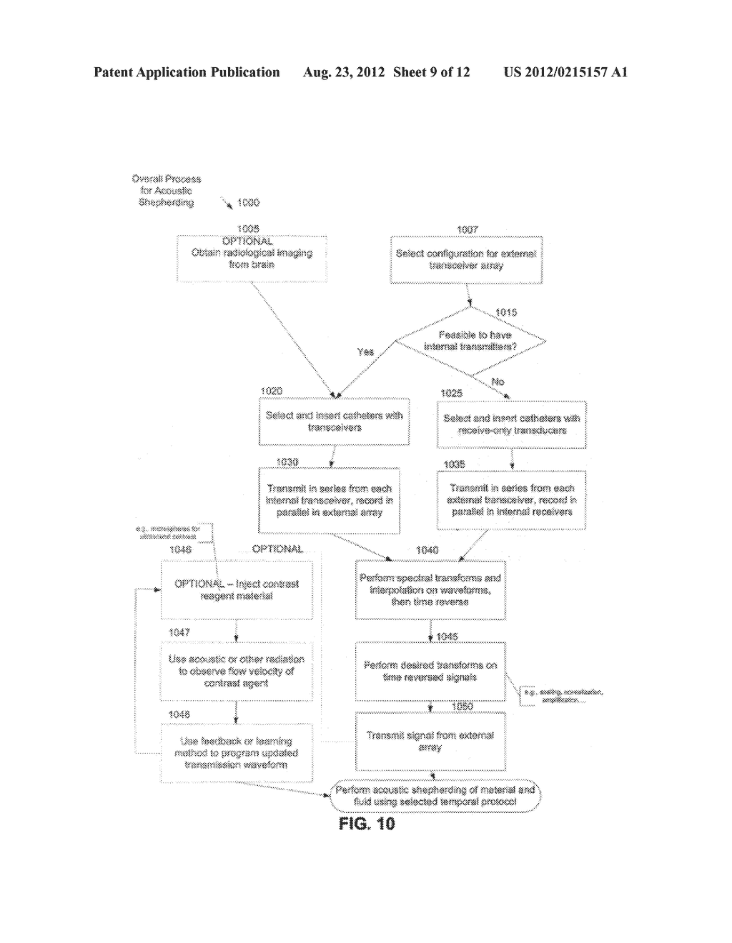 Device, Methods, and Control for Sonic Guidance of Molecules and Other     Material Utilizing Time-Reversal Acoustics - diagram, schematic, and image 10