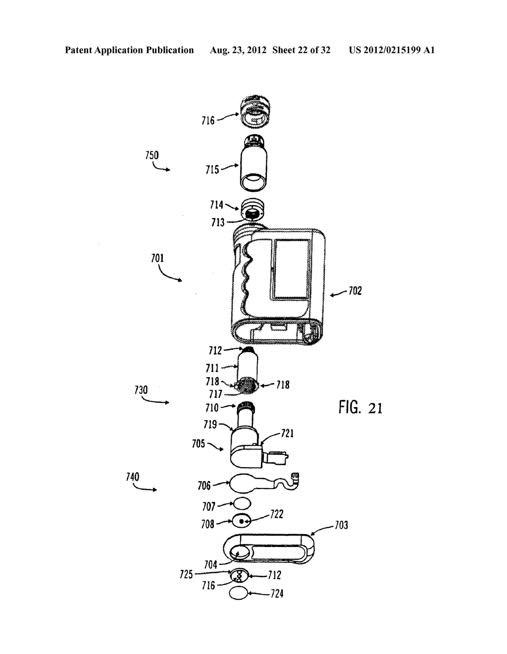 METHODS AND APPARATUSES FOR DETECTING OCCLUSIONS IN AN AMBULATORY INFUSION     PUMP - diagram, schematic, and image 23