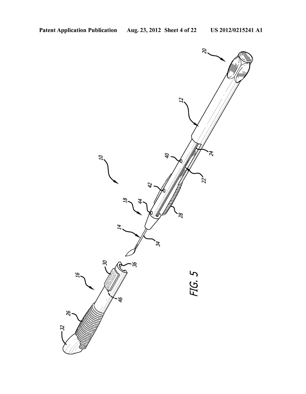 MICRO SURGICAL KNIFE WITH SAFETY FEATURE - diagram, schematic, and image 05