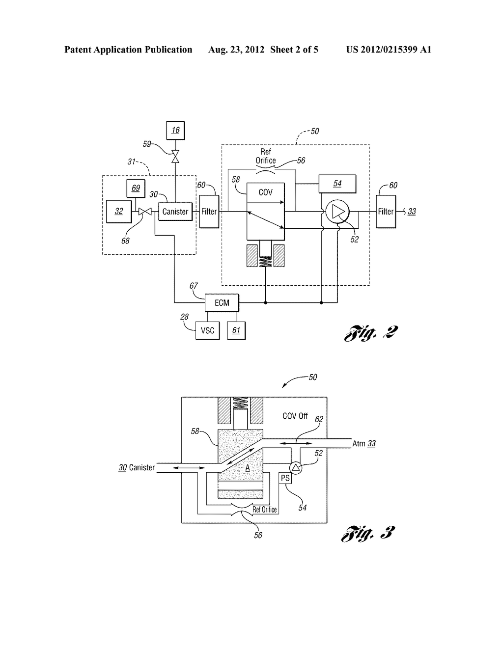 SYSTEM AND METHOD FOR PERFORMING  EVAPORATIVE LEAK DIAGNOSTICS IN A     VEHICLE - diagram, schematic, and image 03