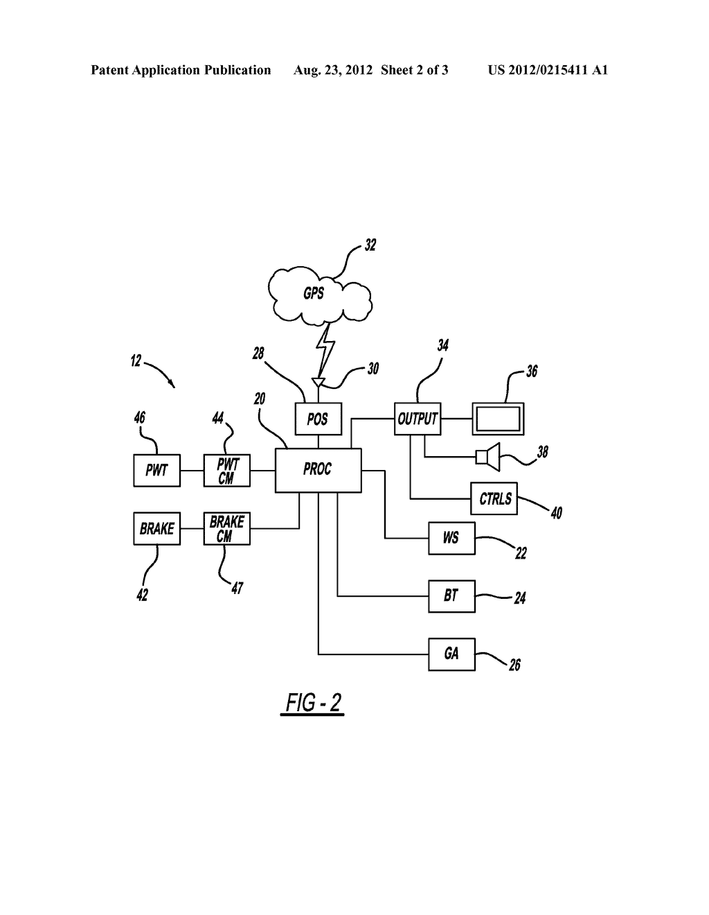 SYSTEM AND METHOD FOR ASSISTING THE BRAKING SYSTEM OF A VEHICLE - diagram, schematic, and image 03