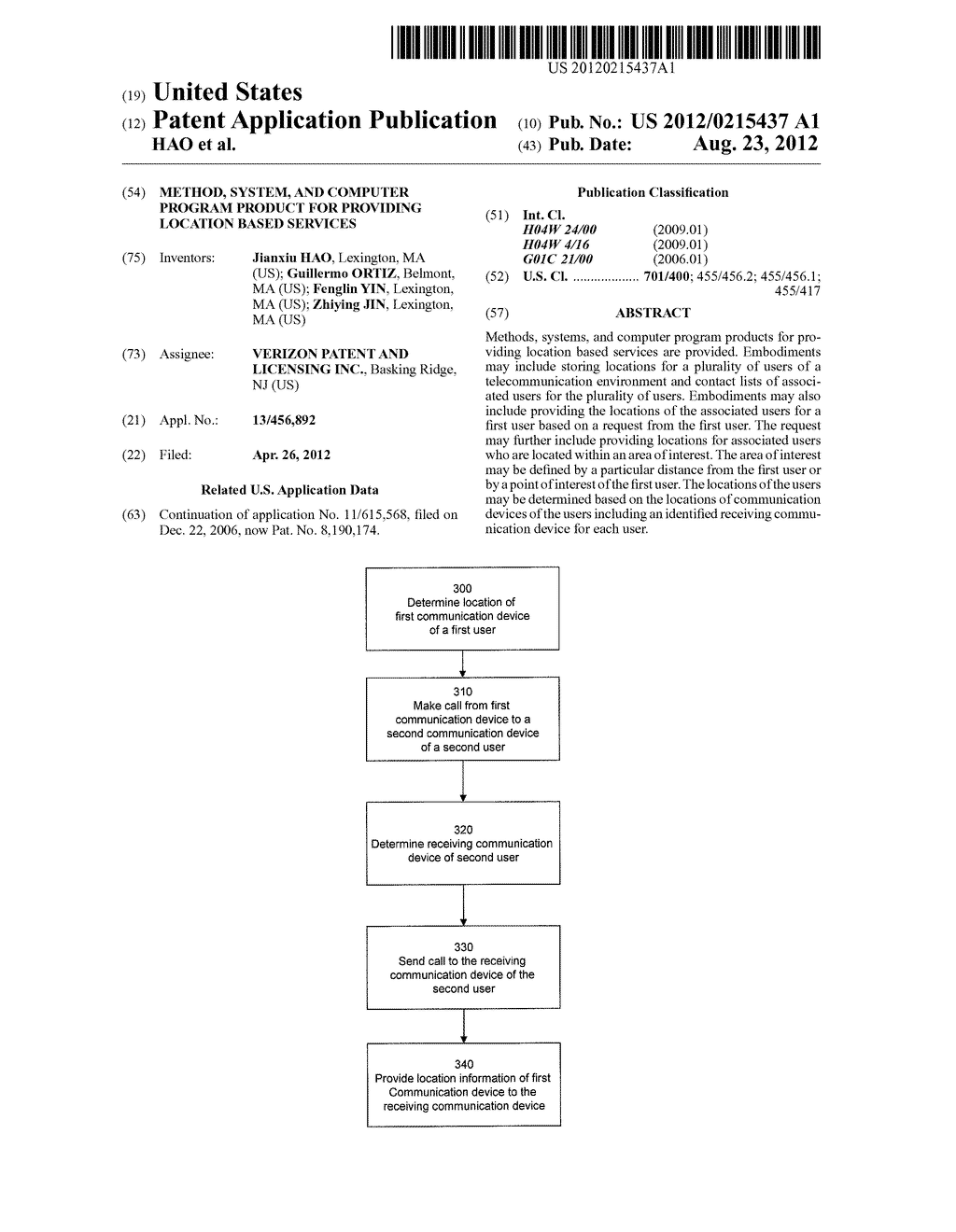 METHOD, SYSTEM, AND COMPUTER PROGRAM PRODUCT FOR PROVIDING LOCATION BASED     SERVICES - diagram, schematic, and image 01