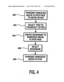 METHOD OF DISSEMINATING ADVERTISEMENTS USING AN EMBEDDED MEDIA PLAYER PAGE diagram and image