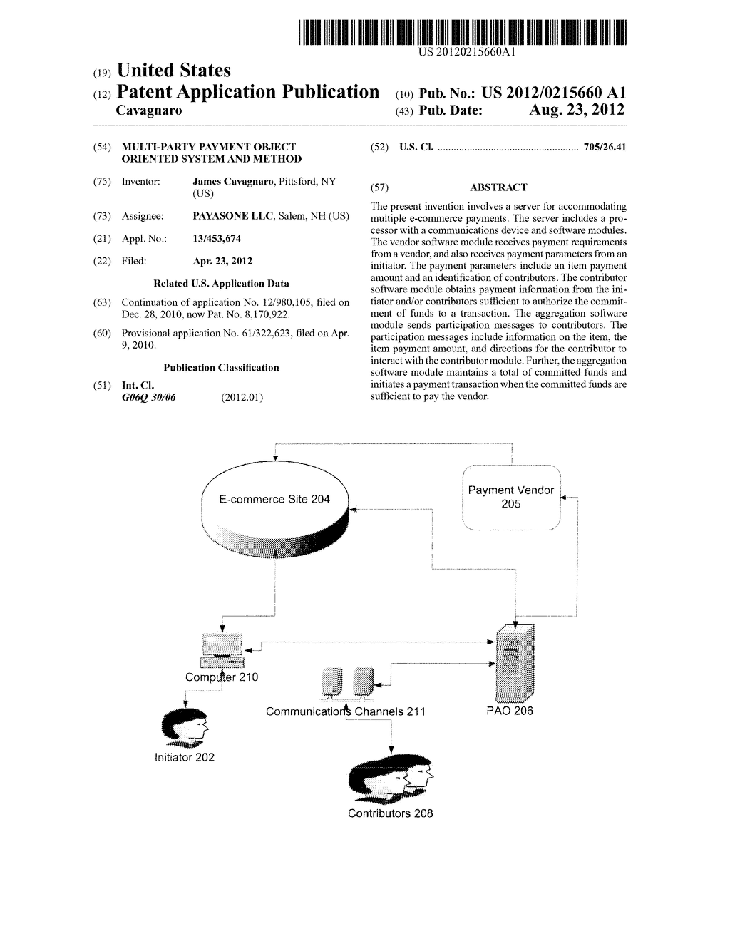 MULTI-PARTY PAYMENT OBJECT ORIENTED SYSTEM AND METHOD - diagram, schematic, and image 01