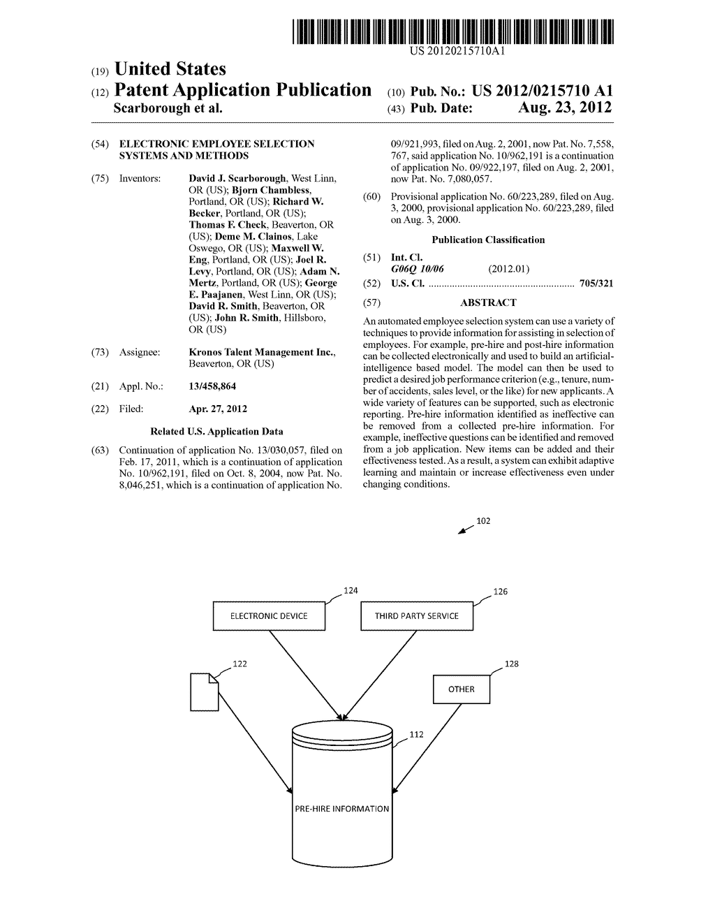 ELECTRONIC EMPLOYEE SELECTION SYSTEMS AND METHODS - diagram, schematic, and image 01