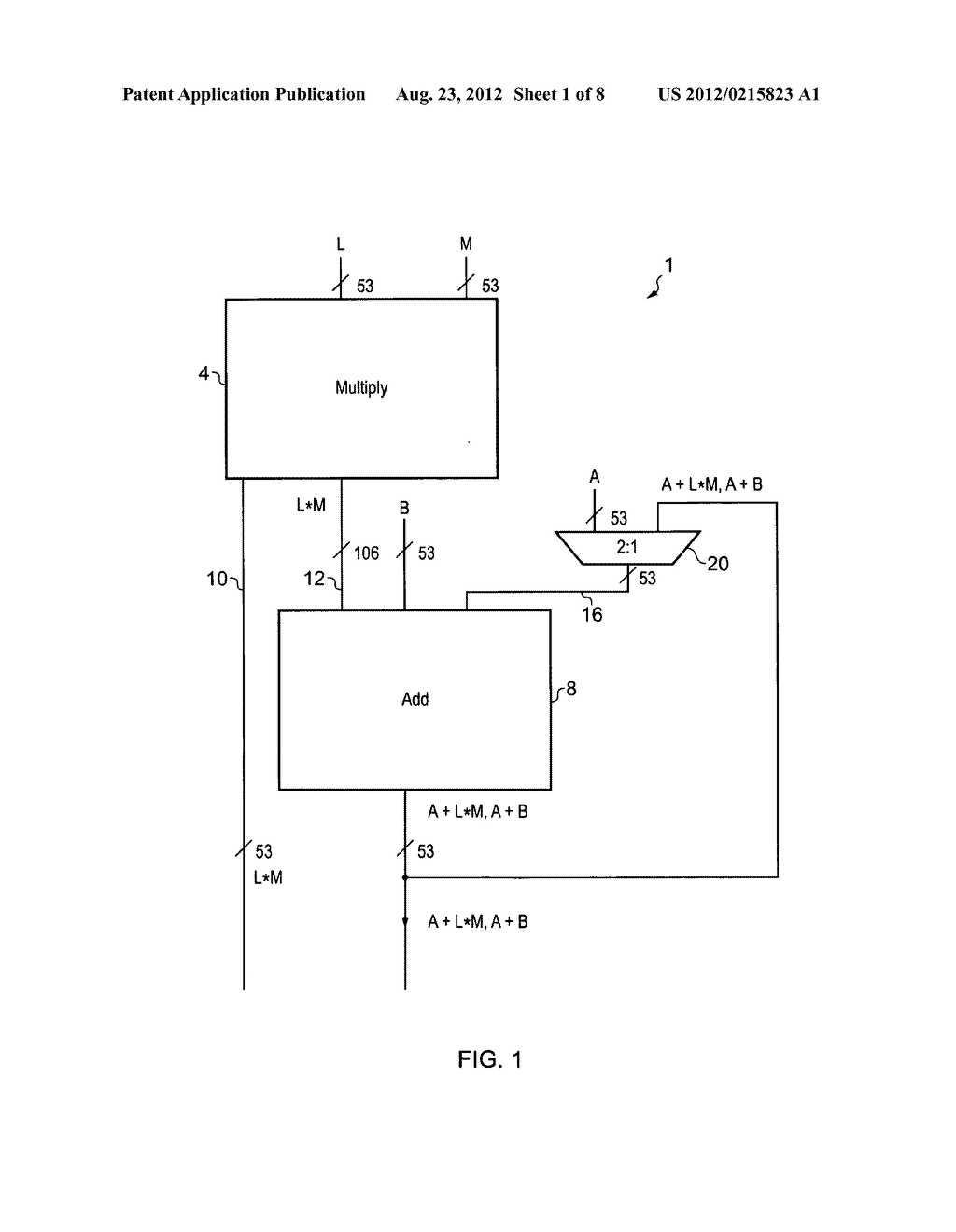 Apparatus and method for performing floating point addition - diagram, schematic, and image 02