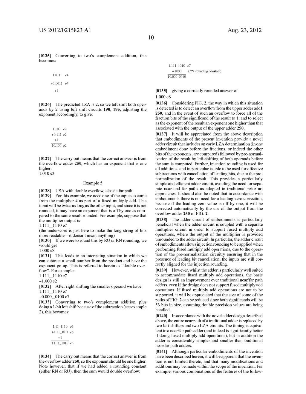 Apparatus and method for performing floating point addition - diagram, schematic, and image 19