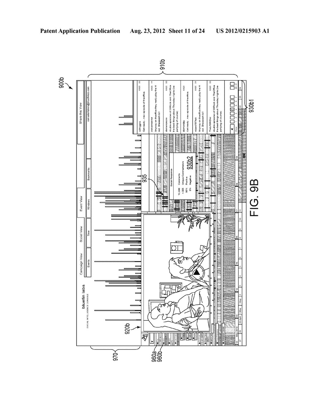 Generating Audience Response Metrics and Ratings From Social Interest In     Time-Based Media - diagram, schematic, and image 12