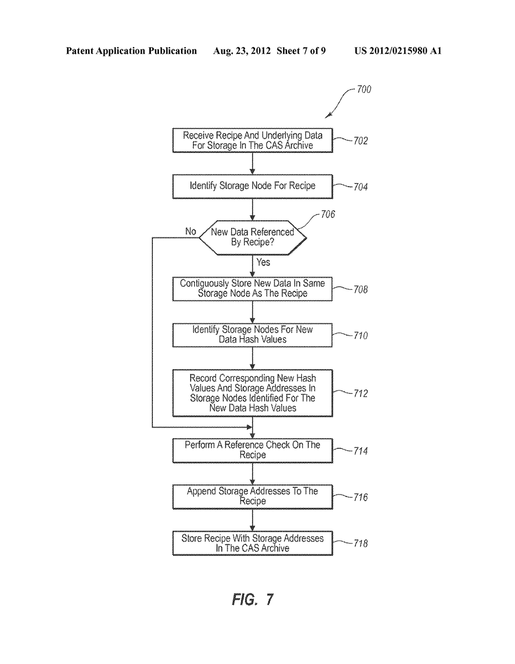 RESTORING DATA BACKED UP IN A CONTENT ADDRESSED STORAGE (CAS) SYSTEM - diagram, schematic, and image 08