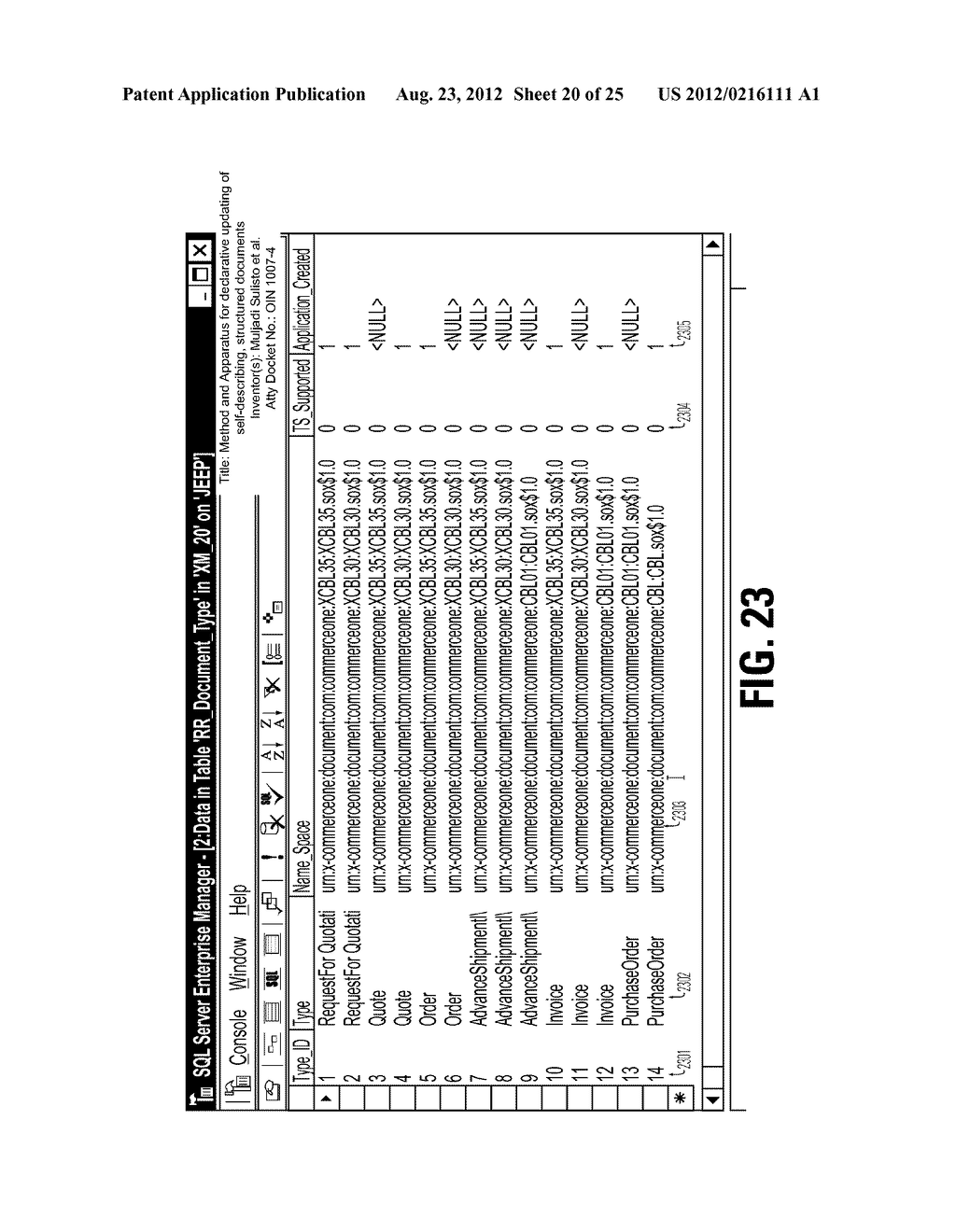 Method and Apparatus for Declarative Updating of Self-Describing,     Structured Documents - diagram, schematic, and image 21