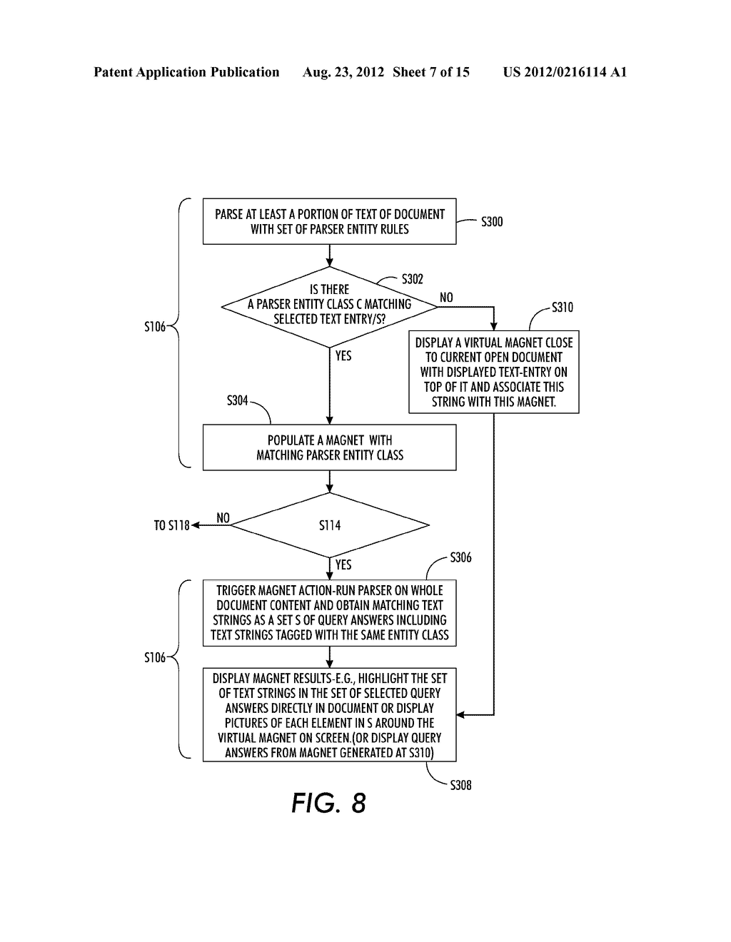 QUERY GENERATION FROM DISPLAYED TEXT DOCUMENTS USING VIRTUAL MAGNETS - diagram, schematic, and image 08