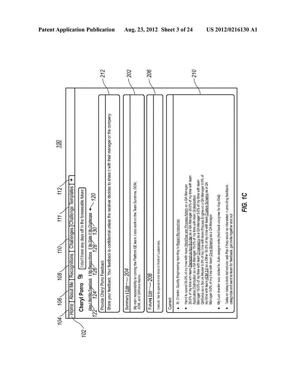 Methods And Systems For Providing A Feedback User Interface For An     Enterprise Social Network - diagram, schematic, and image 04