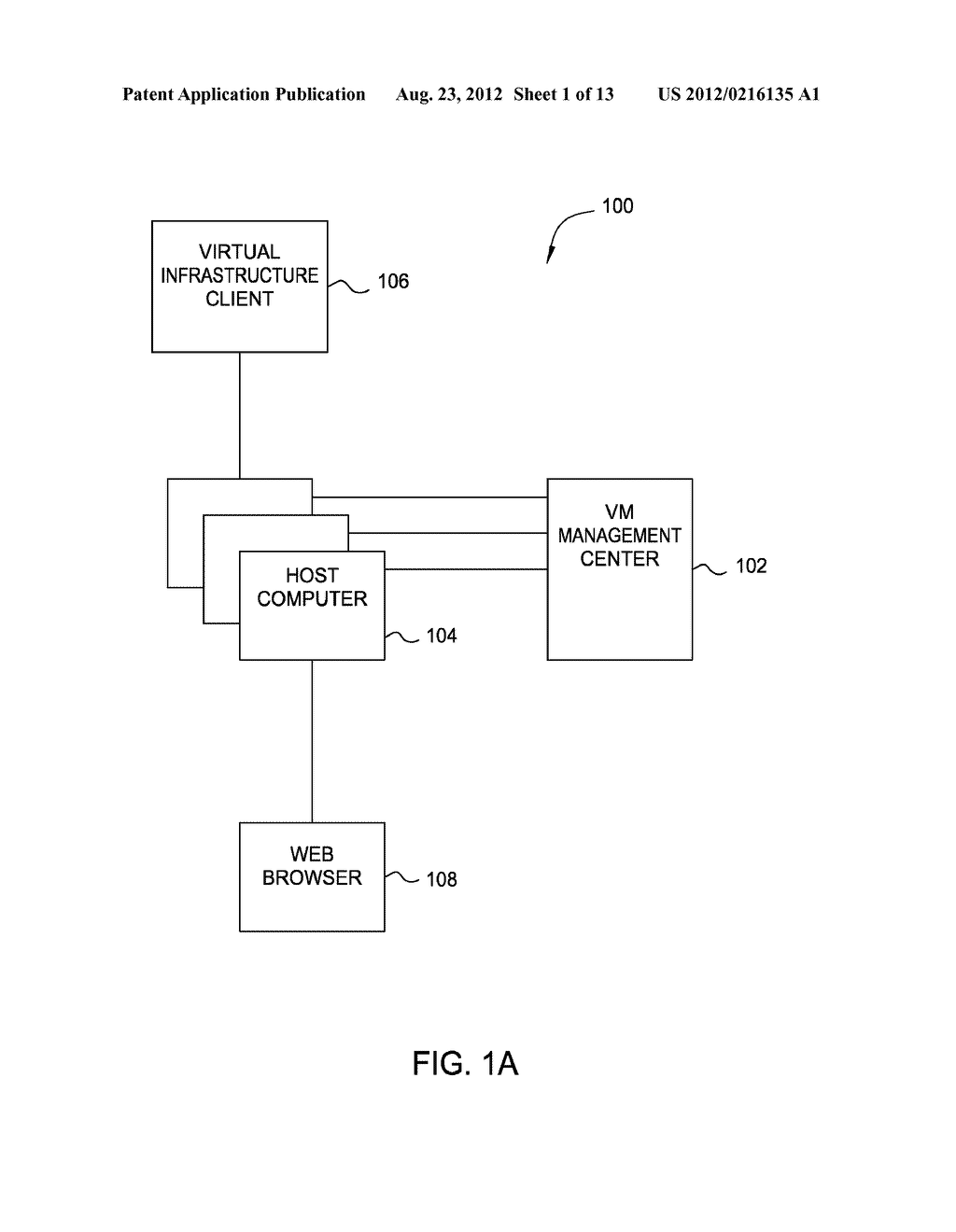 USER INTERFACE FOR MANAGING A VIRTUALIZED COMPUTING ENVIRONMENT - diagram, schematic, and image 02