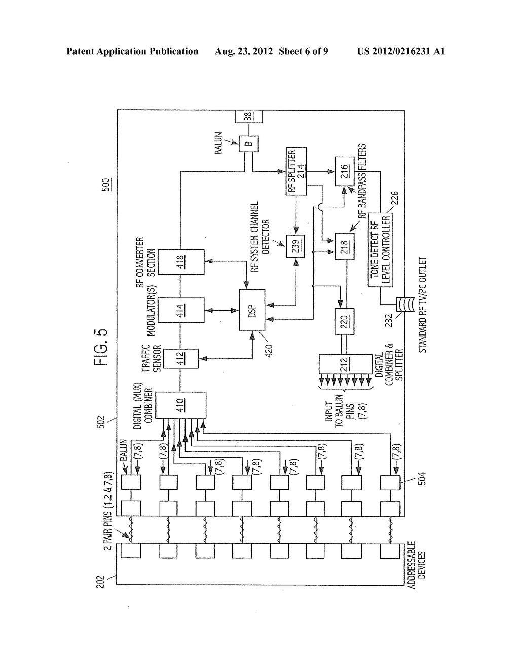 INTELLIGENT DEVICE SYSTEM AND METHOD FOR DISTRIBUTION OF DIGITAL SIGNALS     ON A WIDEBAND SIGNAL DISTRIBUTION SYSTEM - diagram, schematic, and image 07