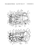 PROTECTIVE GLOVE HAVING SEGMENTED WRIST GUARD diagram and image