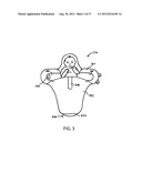 SWADDLE BLANKET WITH MATTRESS ATTACHMENT DEVICE diagram and image