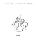 SWADDLE BLANKET WITH MATTRESS ATTACHMENT DEVICE diagram and image