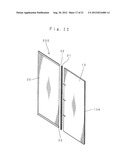 PARTITION PANEL, PANEL STRUCTURE AND CONNECTING STRUCTURE OF PANELS diagram and image