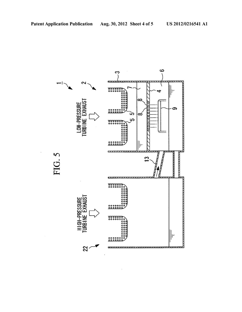 MULTISTAGE PRESSURE CONDENSER AND STEAM TURBINE PLANT EQUIPPED WITH THE     SAME - diagram, schematic, and image 05