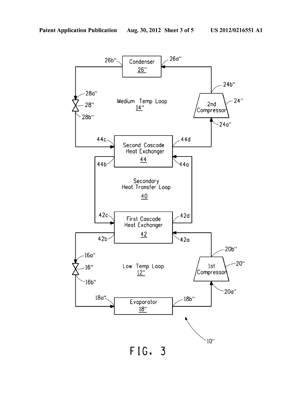 CASCADE REFRIGERATION SYSTEM WITH FLUOROOLEFIN REFRIGERANT - diagram, schematic, and image 04