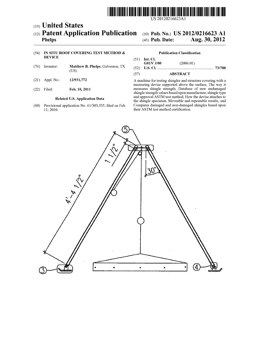 In situ roof covering test method & device - diagram, schematic, and image 01