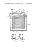 Cooking container with strainer-basket diagram and image