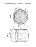 Cooking container with strainer-basket diagram and image