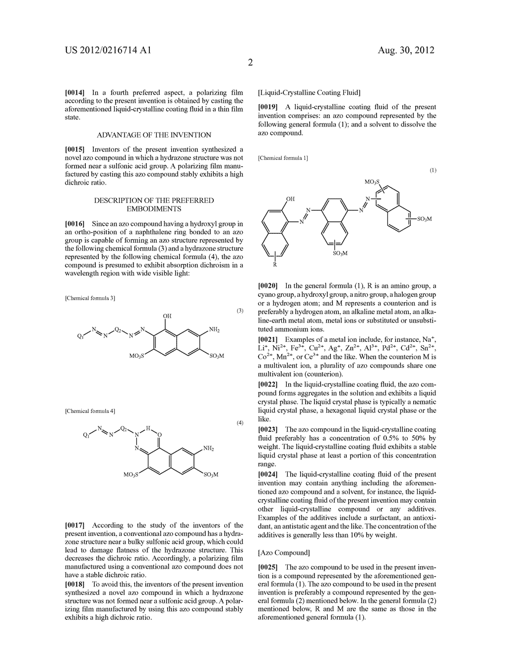 LIQUID-CRYSTALLINE COATING FLUID AND POLARIZING FILM - diagram, schematic, and image 03