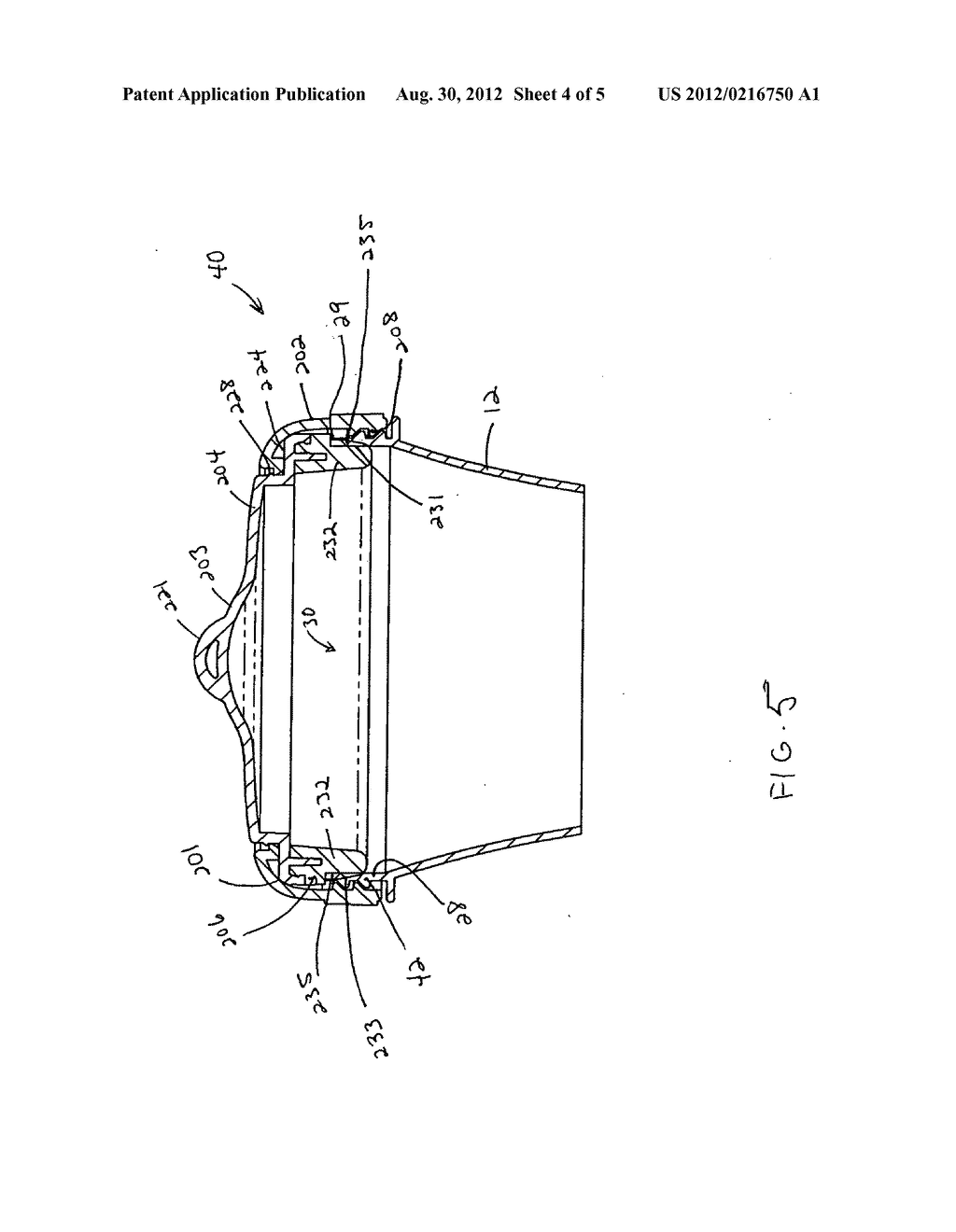 Top-fill hummingbird feeder with a cork-type top sealing member - diagram, schematic, and image 05