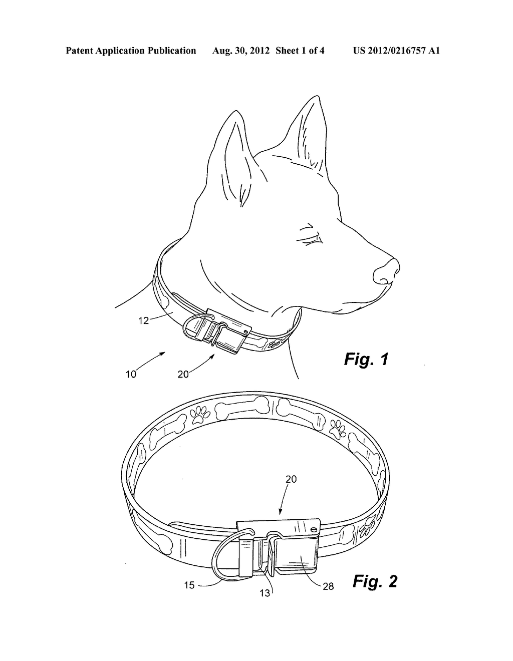 Safety collar with clamping closure mechanism - diagram, schematic, and image 02