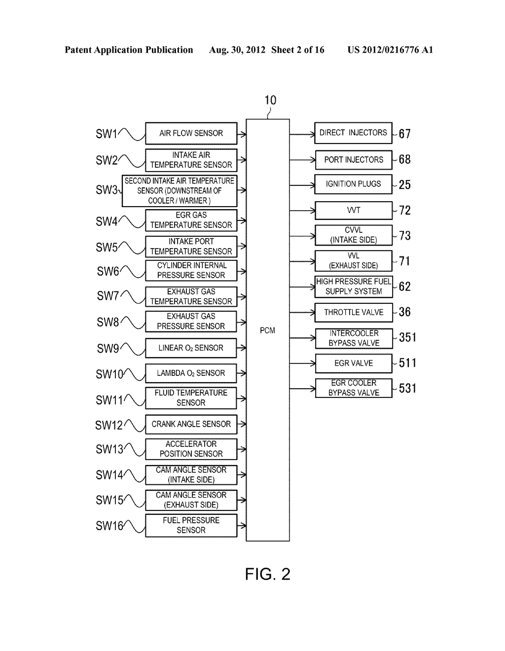 CONTROL DEVICE OF SPARK-IGNITION GASOLINE ENGINE - diagram, schematic, and image 03