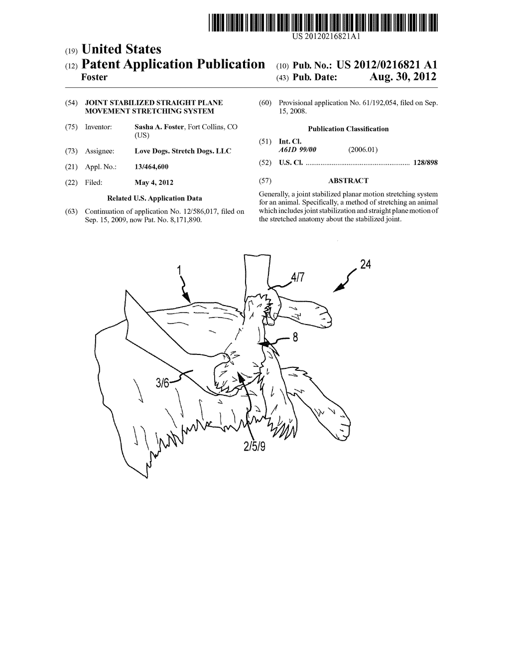 Joint Stabilized Straight Plane Movement Stretching System - diagram, schematic, and image 01