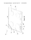 COOKING APPLIANCE SURFACES HAVING SPILL CONTAINMENT PATTERN AND METHODS OF     MAKING THE SAME diagram and image