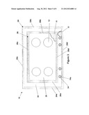 COOKING APPLIANCE SURFACES HAVING SPILL CONTAINMENT PATTERN AND METHODS OF     MAKING THE SAME diagram and image