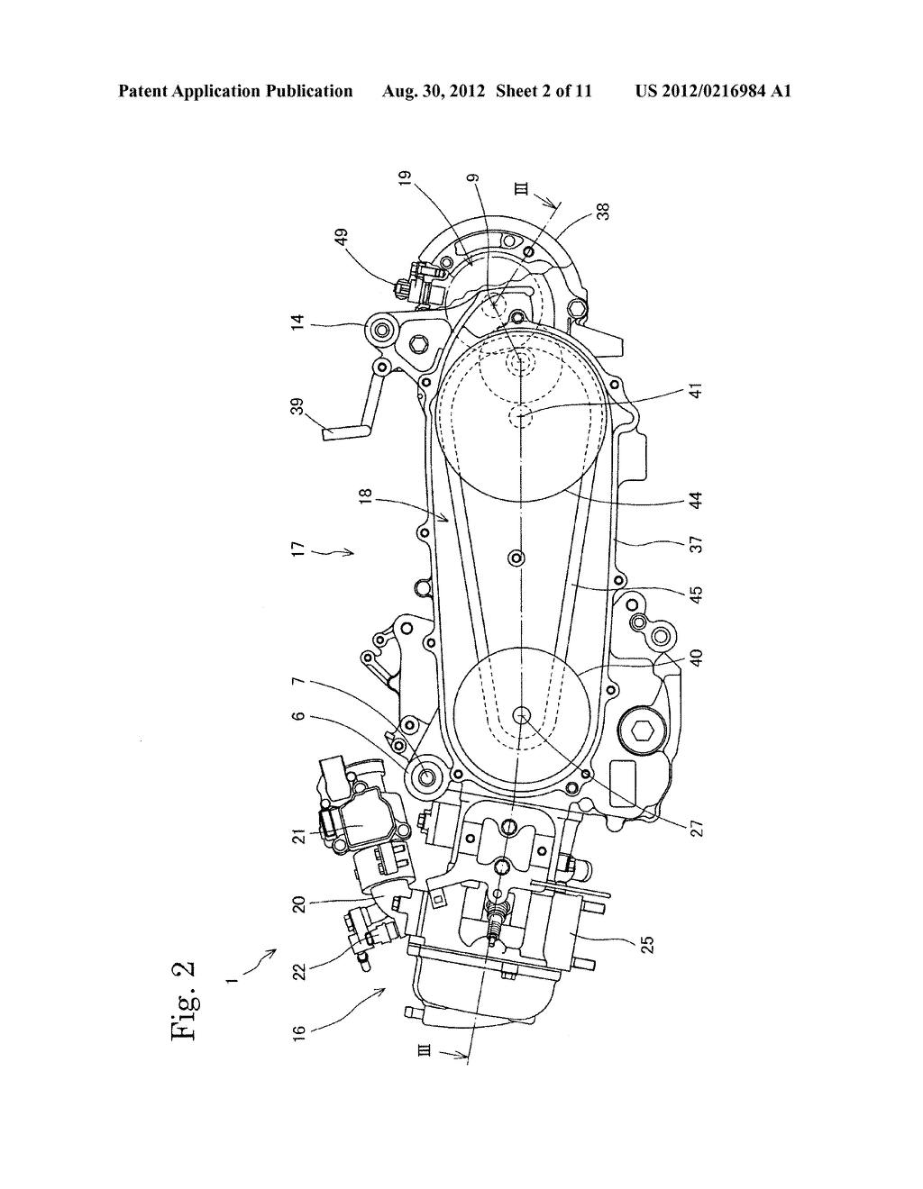 RADIATOR COOLING STRUCTURE FOR WATER-COOLED POWER UNIT - diagram, schematic, and image 03