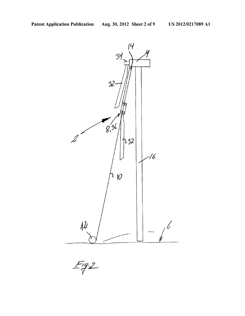 DEVICE FOR ESTABLISHING ADMITTANCE AND TRANSPORT OF CARGO TO AND FROM A     WIND TURBINE CONSTRUCTION ABOVE GROUND LEVEL - diagram, schematic, and image 03