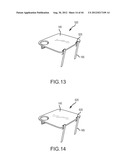 RETRACTABLE TABLE FOR LUGGAGE diagram and image