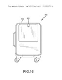 RETRACTABLE TABLE FOR LUGGAGE diagram and image