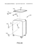 RETRACTABLE TABLE FOR LUGGAGE diagram and image