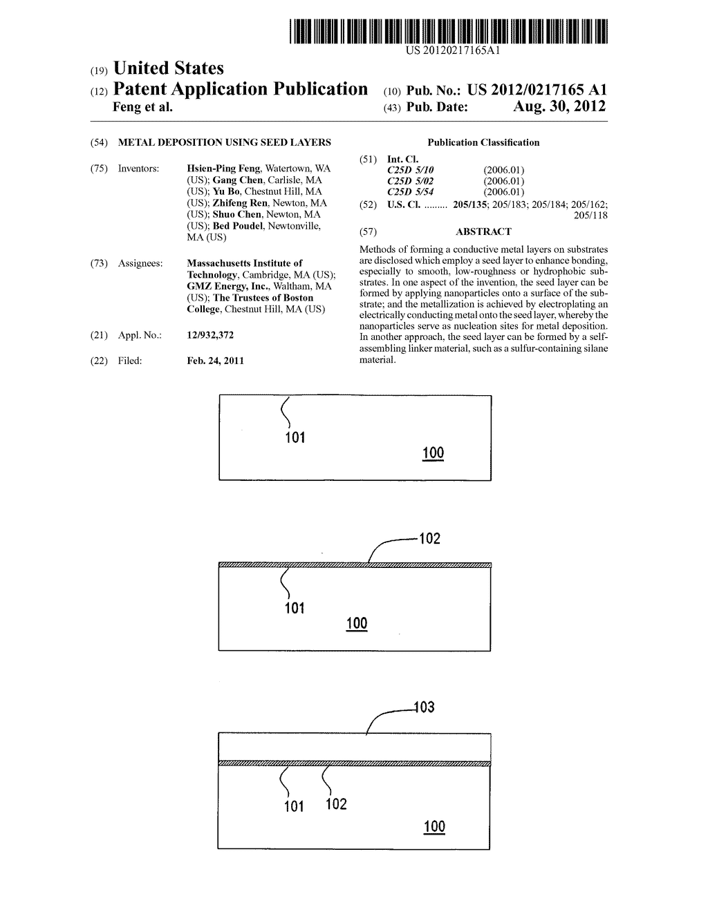 Metal deposition using seed layers - diagram, schematic, and image 01