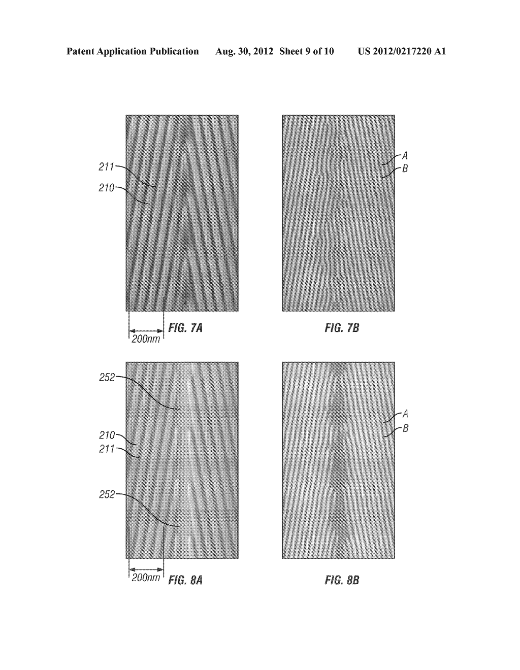 METHOD USING BLOCK COPOLYMERS FOR MAKING A MASTER MOLD FOR NANOIMPRINTING     PATTERNED MAGNETIC RECORDING DISKS WITH CHEVRON SERVO PATTERNS - diagram, schematic, and image 10