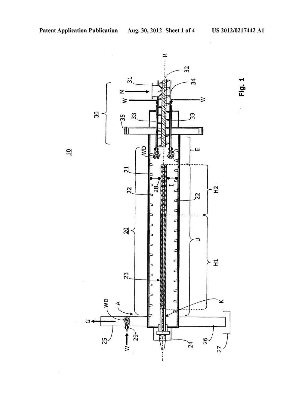 HIGH-TEMPERATURE FURNACE AND METHOD FOR CONVERTING ORGANIC MATERIALS TO     SYNTHESIS GAS - diagram, schematic, and image 02